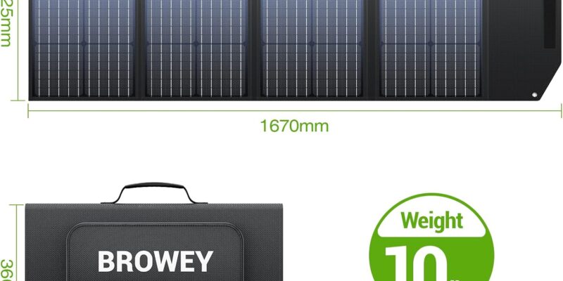 BROWEY 120W Solar Panel Review