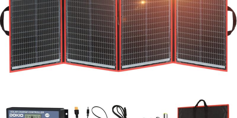 DOKIO 160W 18V Portable Solar Panel Kit Review