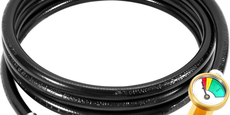 GasSaf 8FT Propane Hose Propane Adapter Hose 1lb to 20lb Connection Review