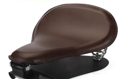 LKV 13.38″ Motorcycle Solo Driver Seat Leather Cushion Review