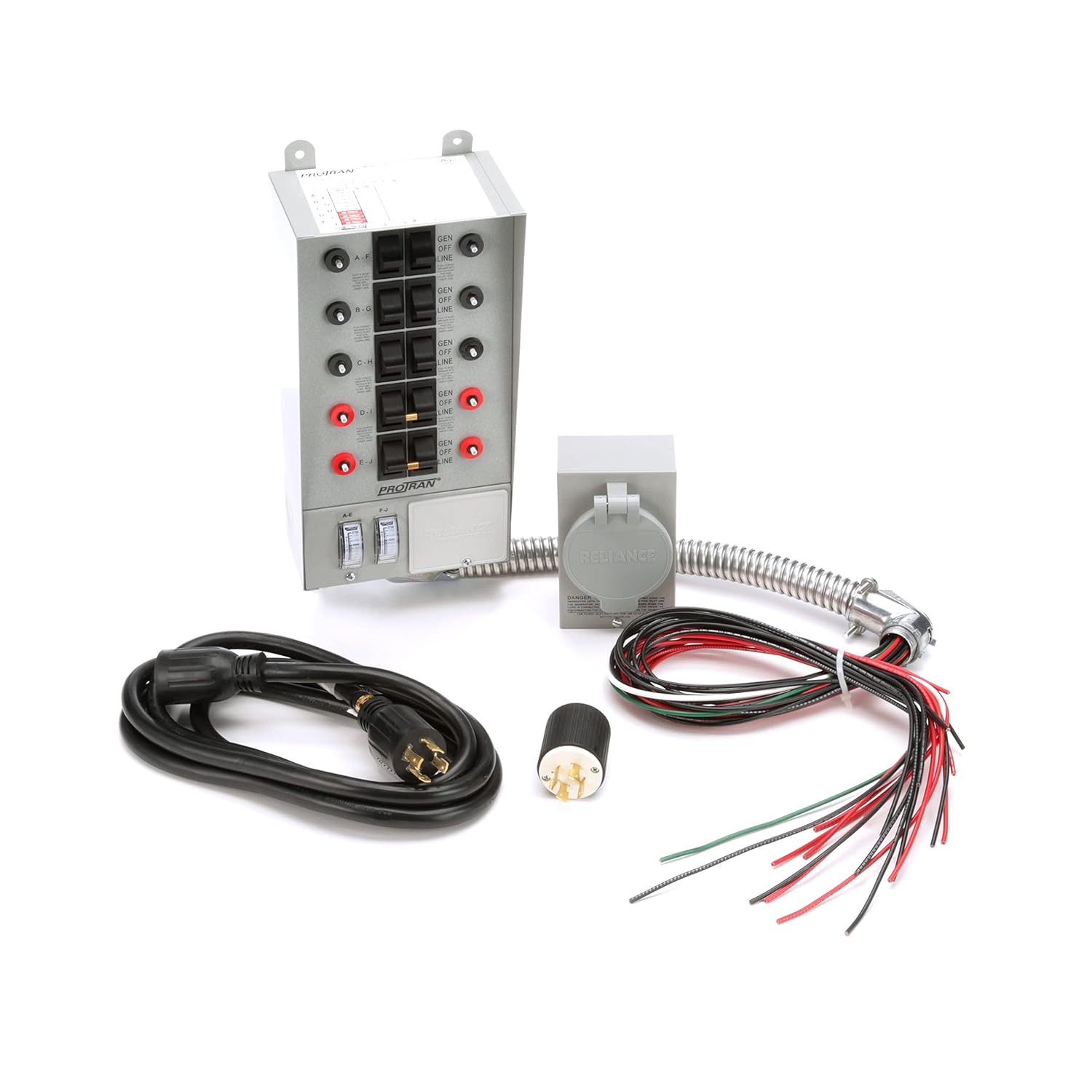 Reliance Controls 31410CRK Pro/Tran 10-Circuit 30 Amp Generator Transfer Switch Kit,Gray - Reliance Controls Transfer Switch Kit Review