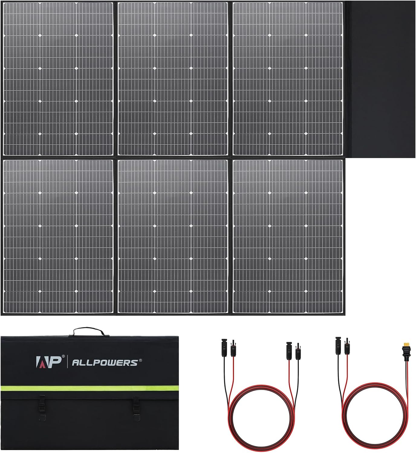 ALLPOWERS SP039 600W Monocrystalline Portable Solar Panel Waterproof IP67 RV Solar Panel Kit with 44V MC-4 Output Foldable Solar Charger for Outdoor Adventures Power Outage Solar Generator - ALLPOWERS SP039 600W Solar Panel Review