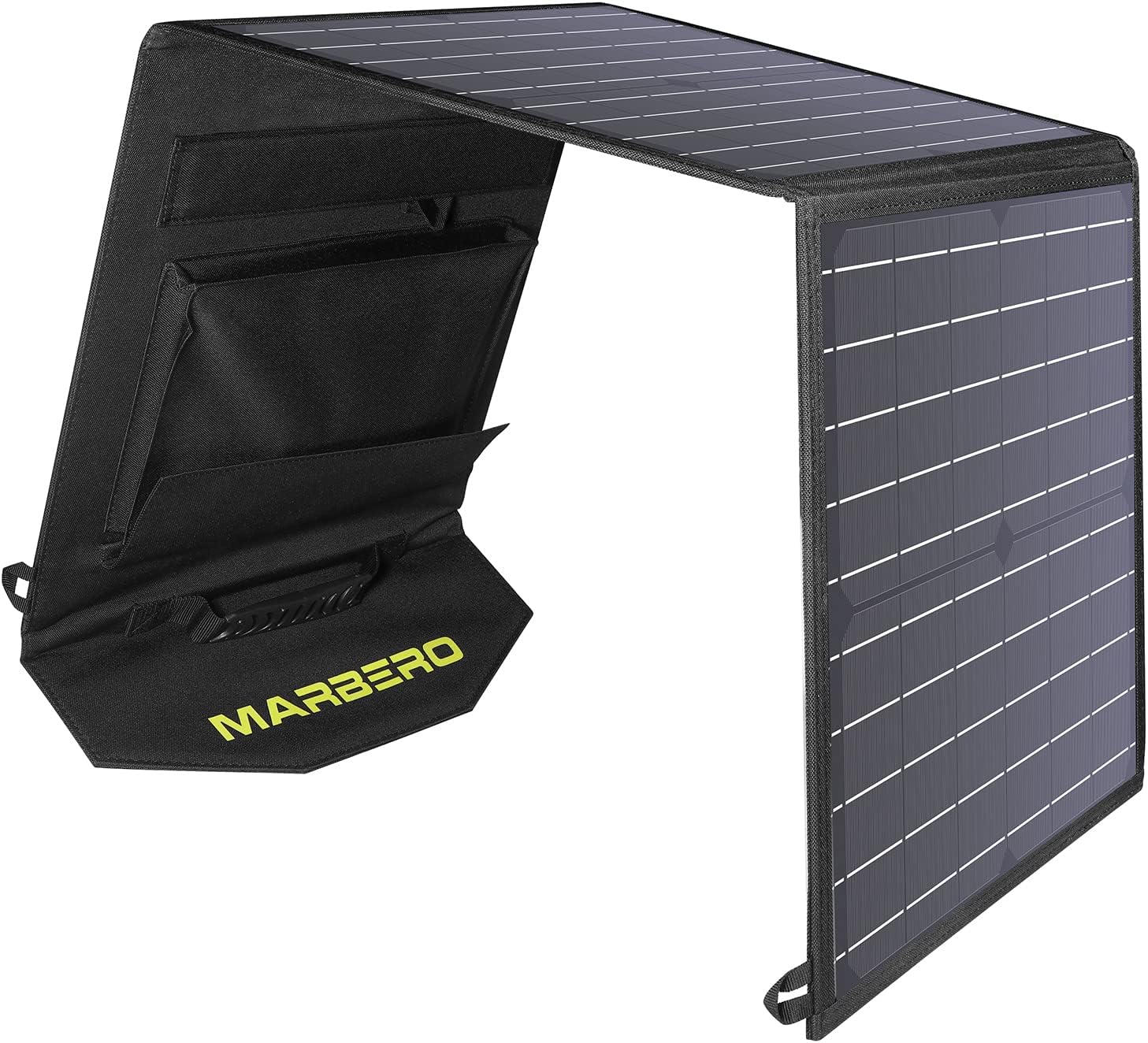 MARBERO 60W Foldable Solar Panel for Portable Power Station Solar Generator Portable Solar Panel QC3.0/PD 60W USB Port DC Output(10 Changeable Adapters) for Home, Camping, Travel, RV Trip - MARBERO 60W Foldable Solar Panel Review