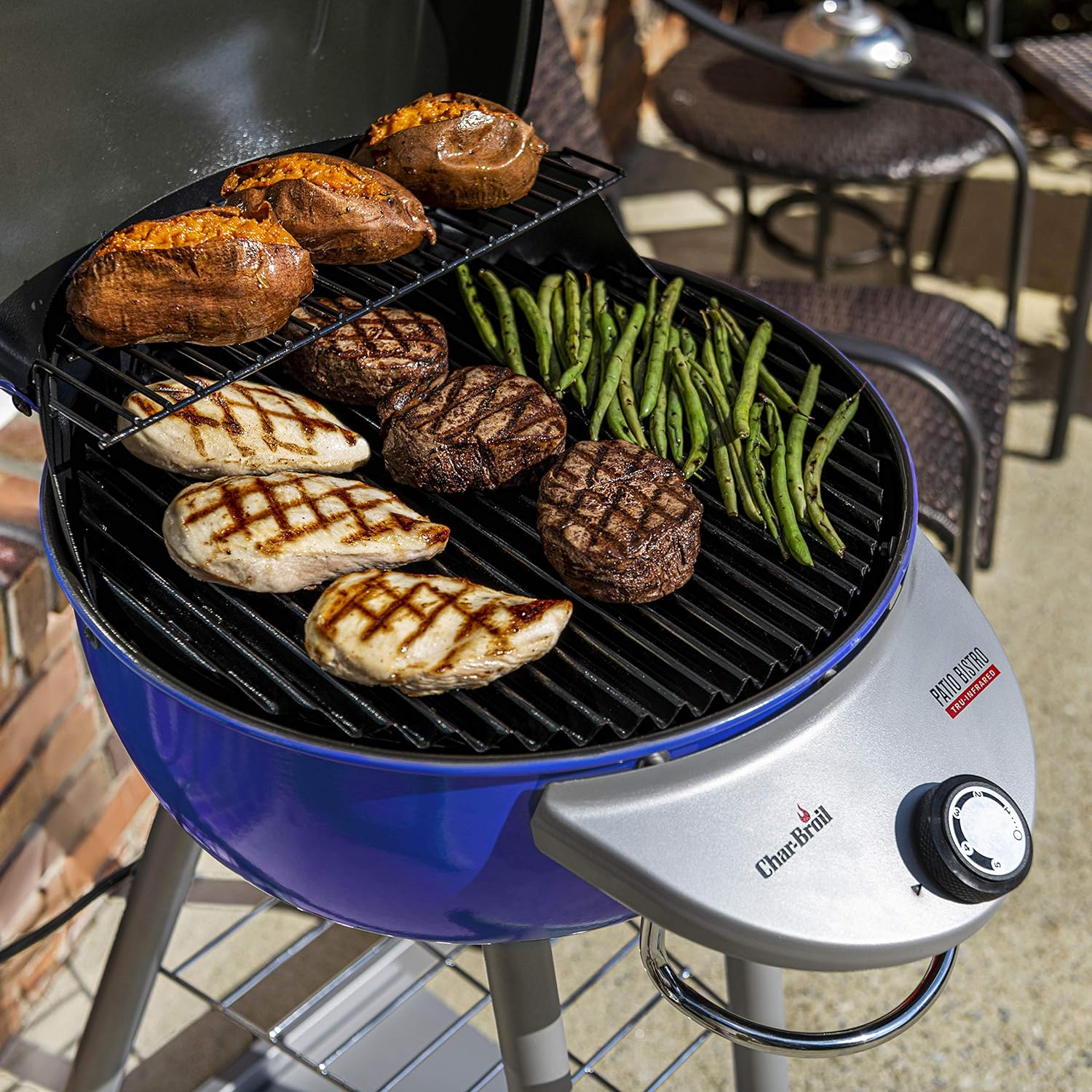 Char-Broil® Patio Bistro® TRU-Infrared™ Electric Grill, Red – 20602109 - Char-Broil Patio Bistro TRU-Infrared Electric Grill Review