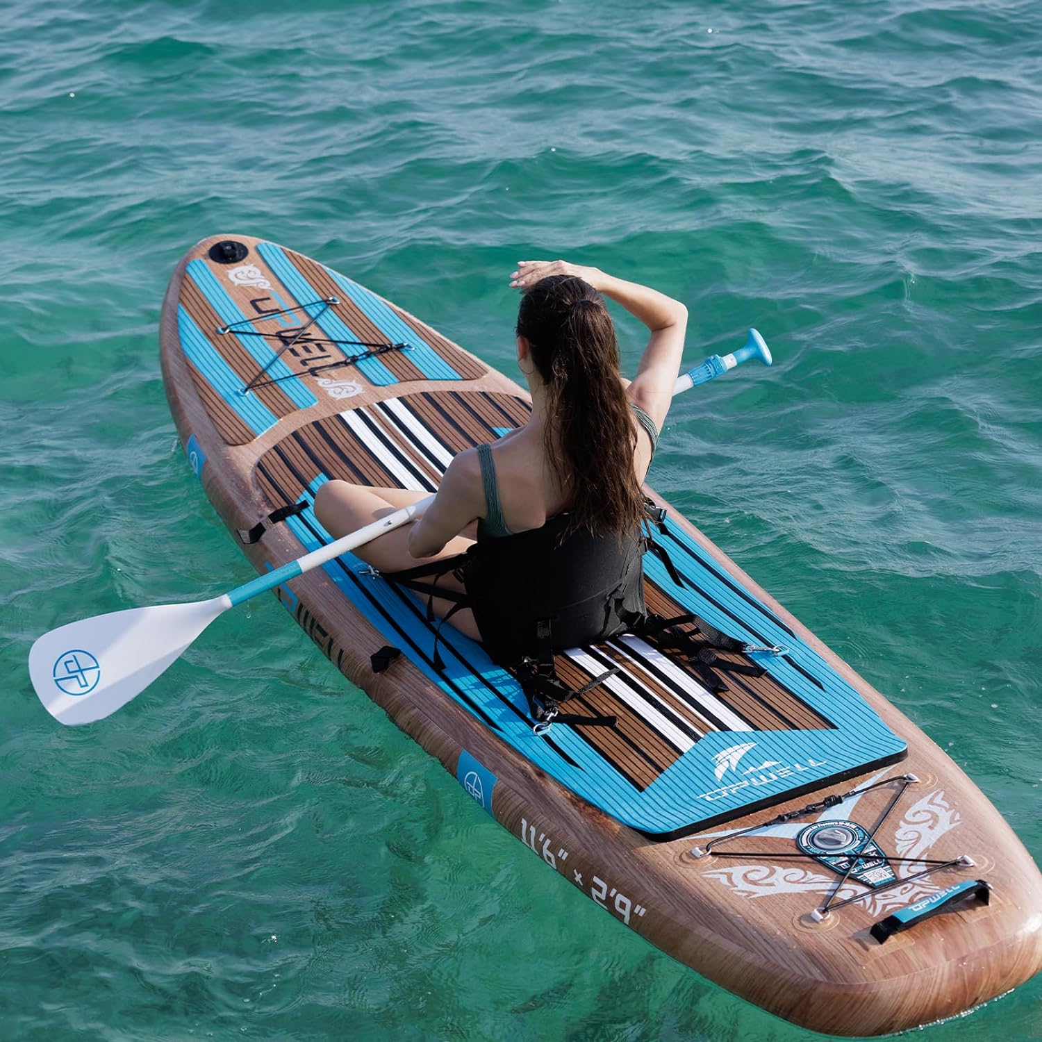 UPWELL Inflatable Paddle Board Seat - Kayak Seats With Back Support Stand Up Canoe Sup Boards For Adults Boat Fishing Accessories Wave001 - UPWELL Inflatable Paddle Board Seat Review