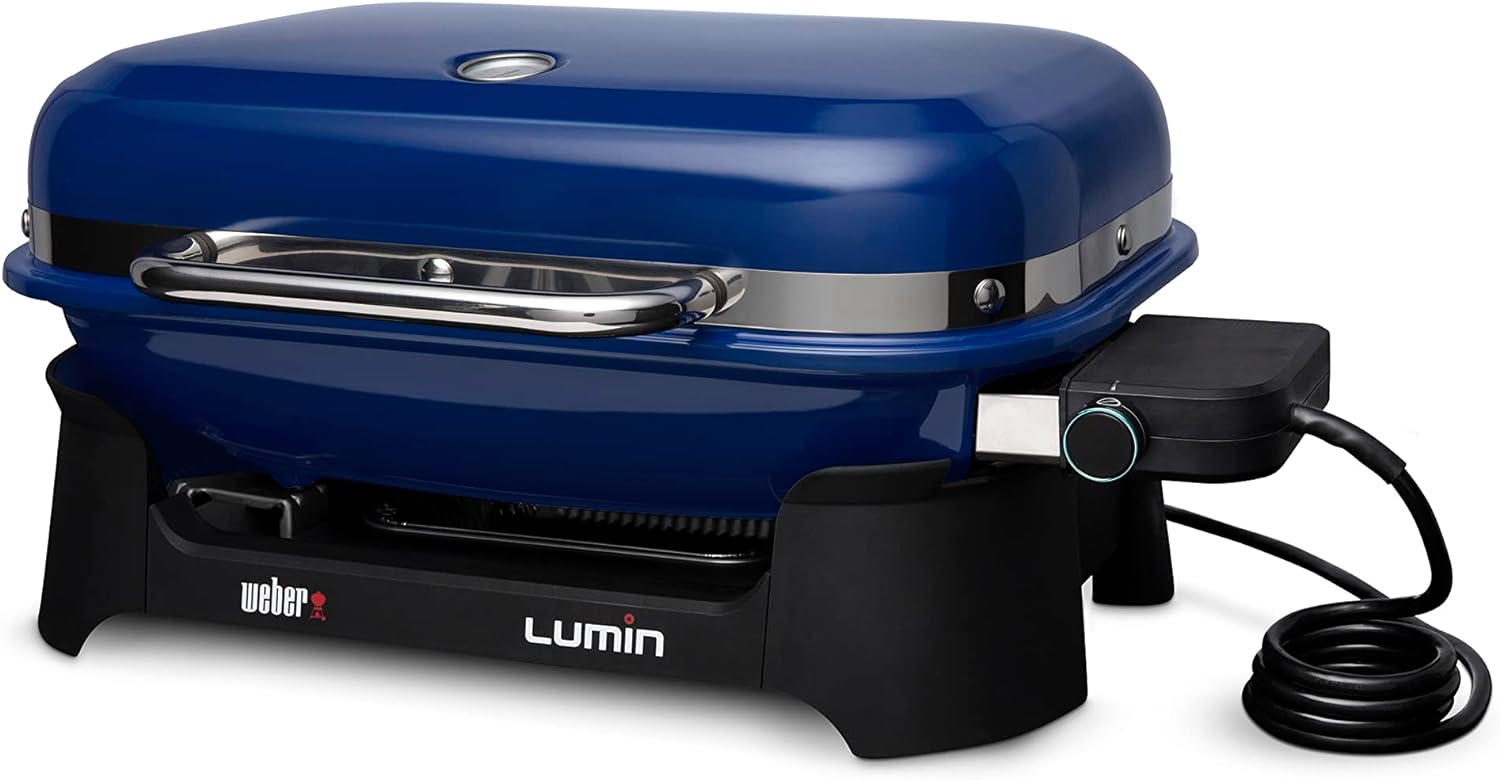 Weber Lumin Compact Outdoor Electric Barbecue Grill, Black - Great Small Spaces such as Patios, Balconies, and Decks, Portable and Convenient - Weber Lumin Compact Outdoor Electric Barbecue Grill Review