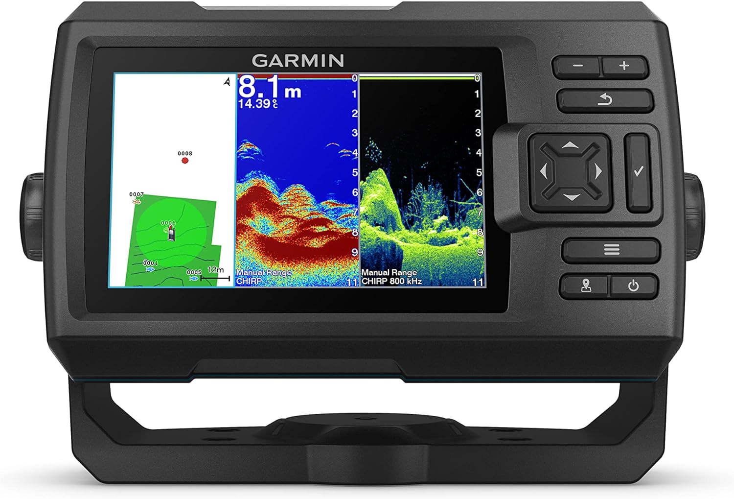 Garmin Striker Vivid 5cv, Easy-to-Use 5-inch Color Fishfinder and Sonar Transducer, Vivid Scanning Sonar Color Palettes (010-02551-00) - Garmin Striker Vivid 5cv Fishfinder Review