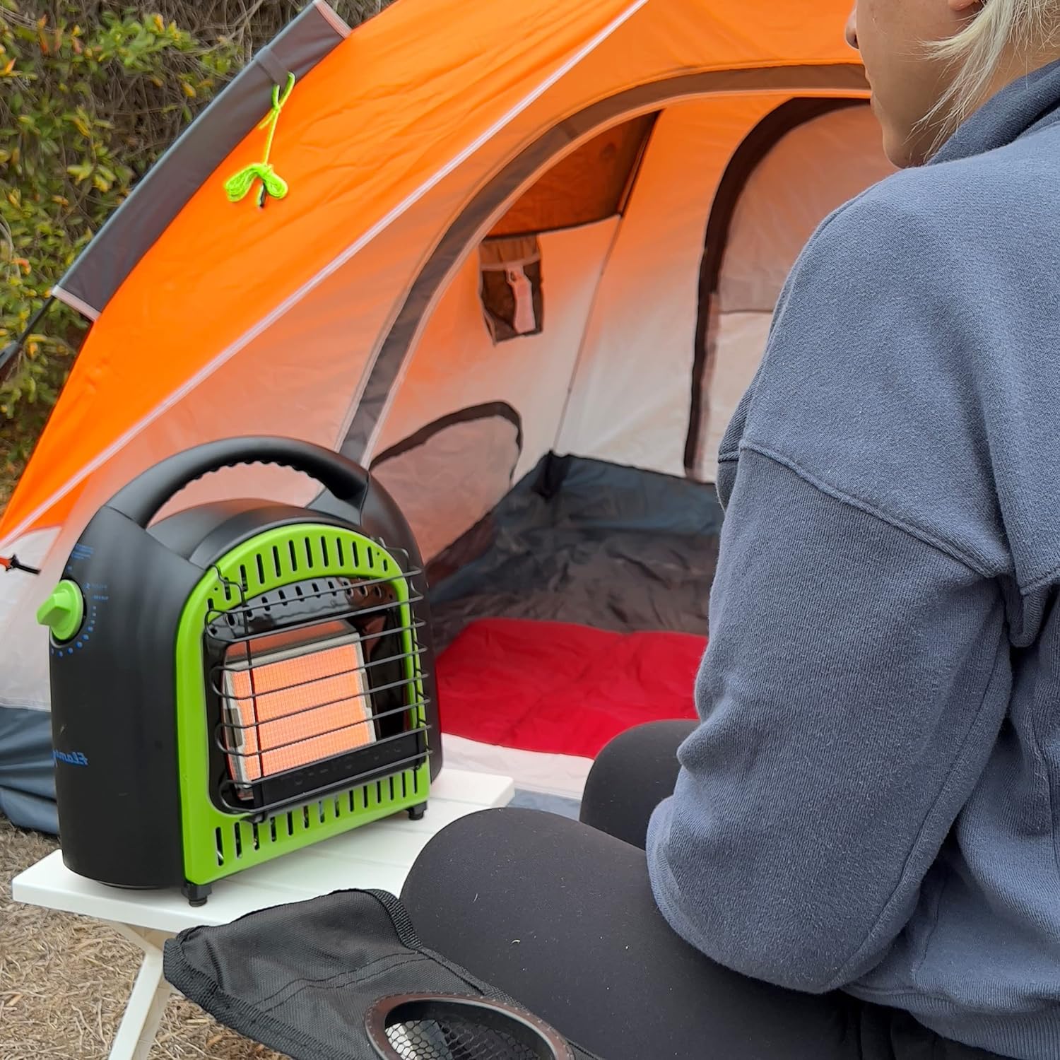 Flame King YSN-CHS10 10,000 BTU Propane Space Radiant Portable Heater Indoor*  Outdoor for Camping, Garage, Ice Fishing, Patio, Green/Black 10K - Flame King Propane Space Radiant Portable Heater Review