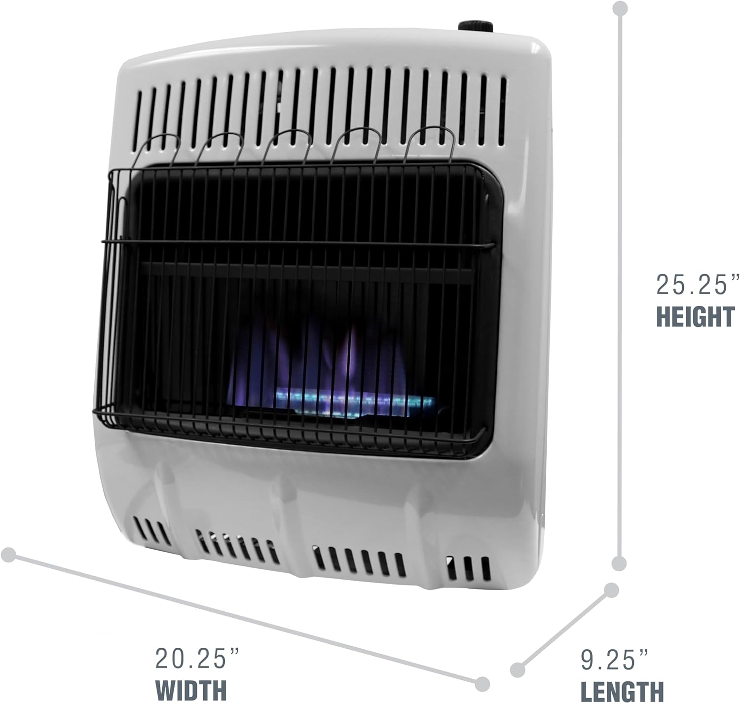 Mr. Heater Vent Free 20,000 British Thermal Unit Radiant Propane Heater with Thermostat and Automatic Low Oxygen Shut Off for Indoor Use, White - Mr. Heater Vent Free Propane Heater Review