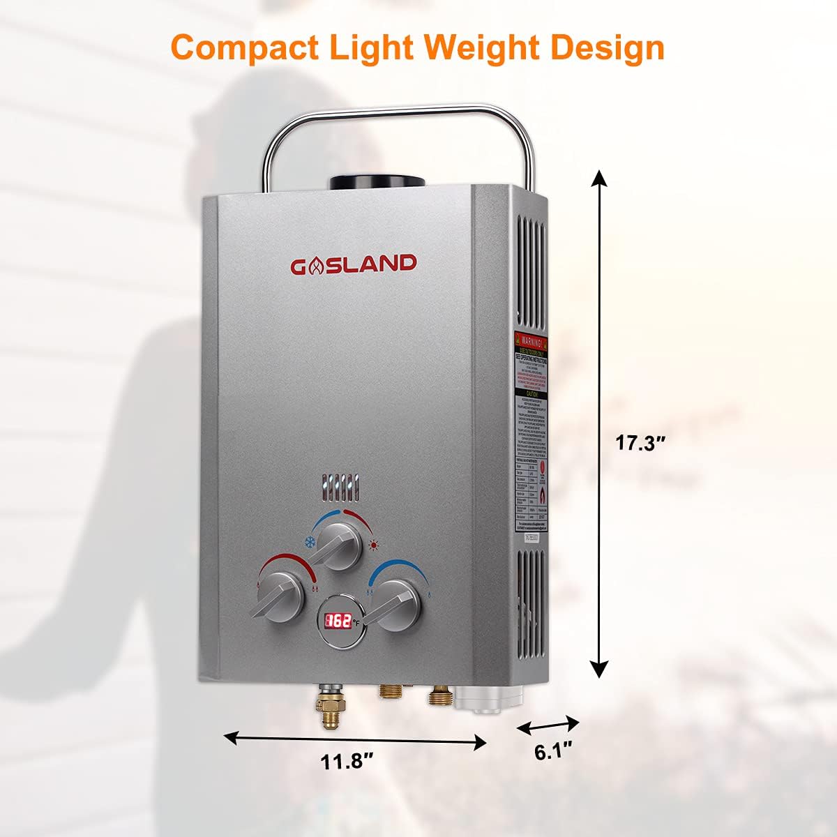 Tankless Water Heater, GASLAND Outdoors BE158S 1.58GPM 6L Portable Gas Water Heater, Propane Water Heater for RV Camping Cabin Barn Boat, Overheating Protection, Easy Installation - GASLAND Outdoors BE158S 6L Portable Gas Water Heater Review
