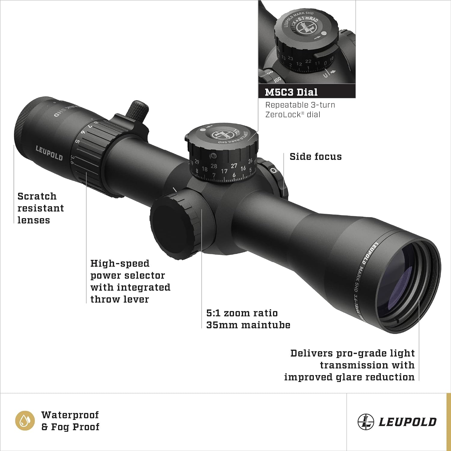 Leupold Mark 5HD 3.6-18x44mm M5C3 FFP Riflescope - 3.6-18x44mm M5C3 FFP Riflescope Review