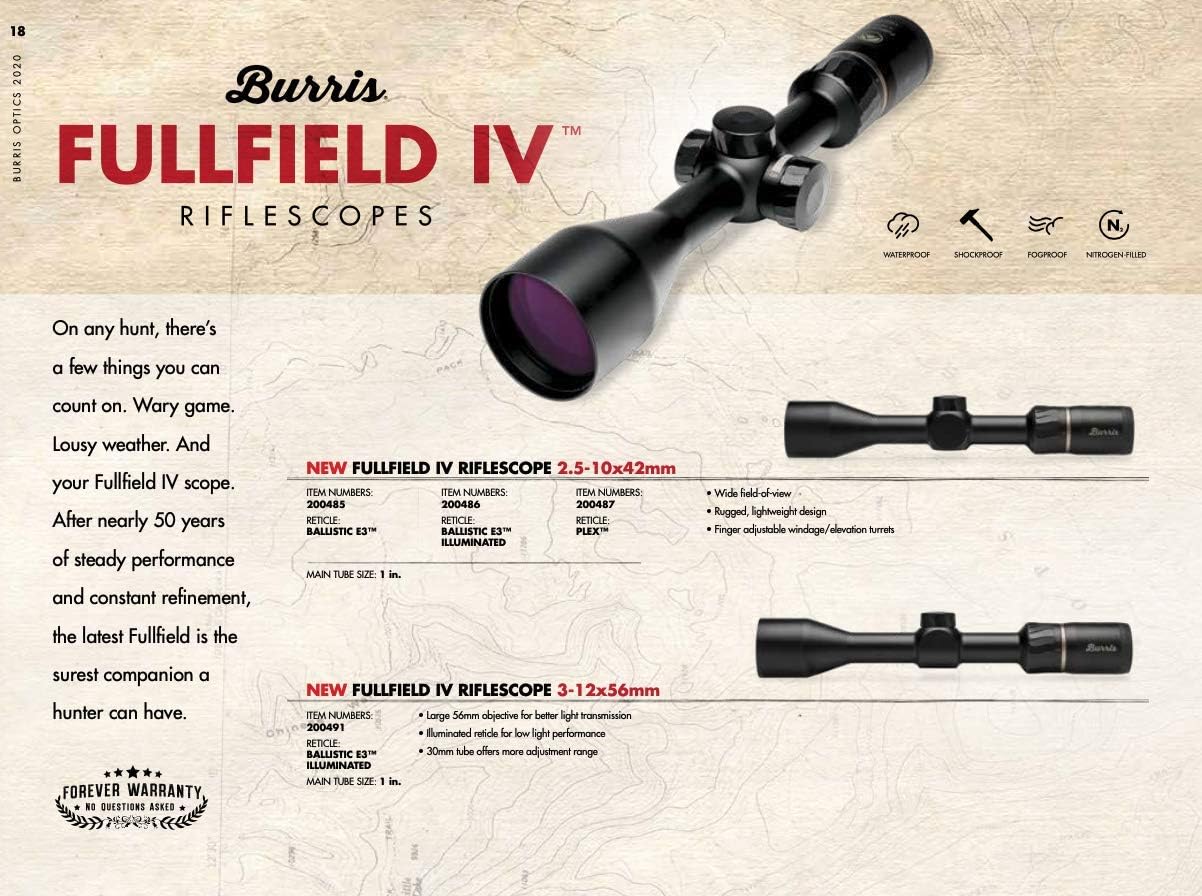 Burris Fullfield IV 2.5-10x42mm Hunting Scope - Burris Fullfield IV 2.5-10x42mm Hunting Scope Review
