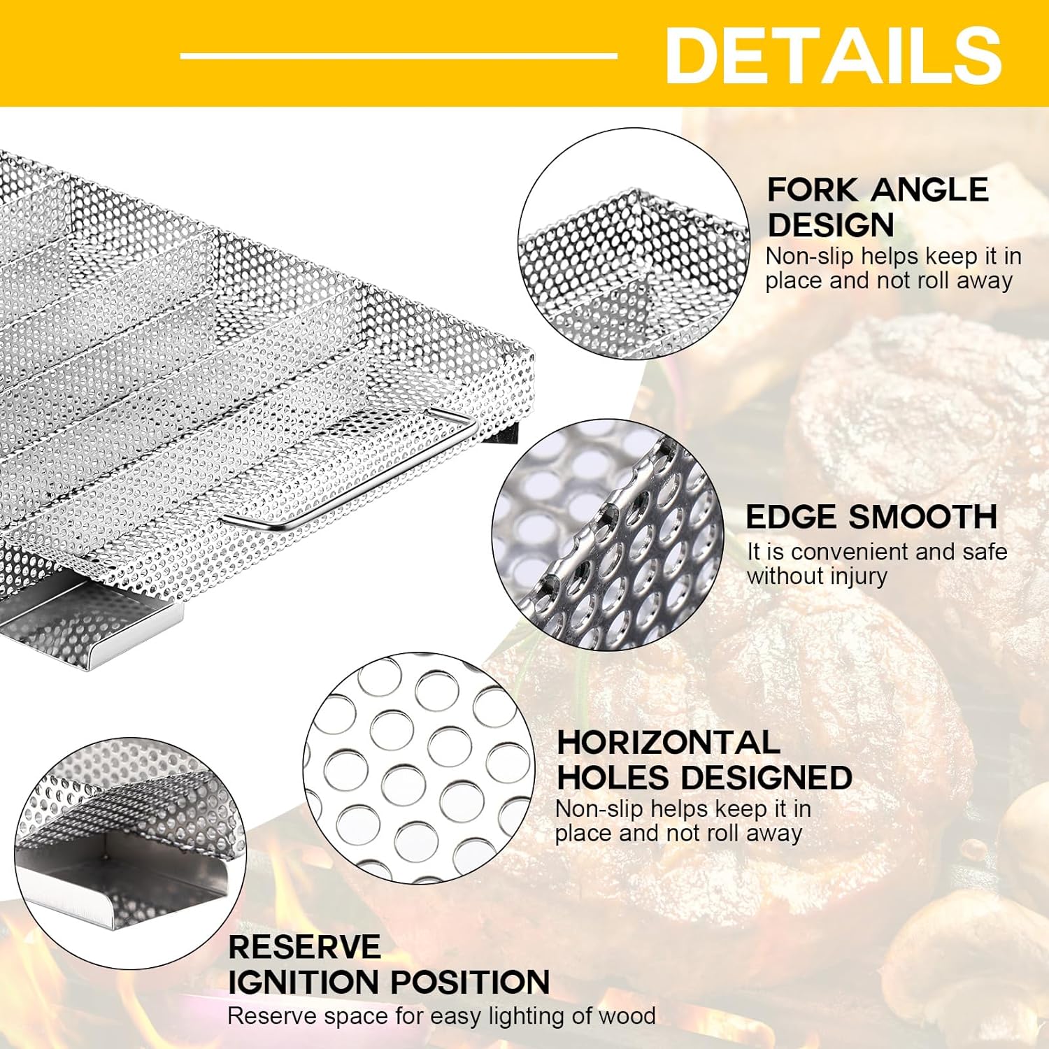VIHOSE Stainless Steel Cold Smoke Generator Oversized Pellet Maze Smoker Tray Hot and Cold Smoking Tray BBQ Saw Charcoal Gas Grill Outdoor Smokers for Meat Cheese Fish Pork Smoking (S Style) - VIHOSE Stainless Steel Cold Smoke Generator Oversized Pellet Maze Smoker Tray Hot And Cold Smoking Tray Review
