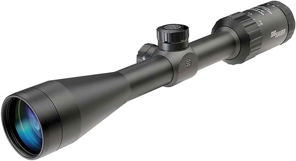 Sig Sauer Waterproof Fogproof Hunting Second Focal Plane 1-inch Tube Diameter 3-9X40mm Whiskey3 Scope, Quadplex Reticle - Sig Sauer Whiskey3 Scope Review