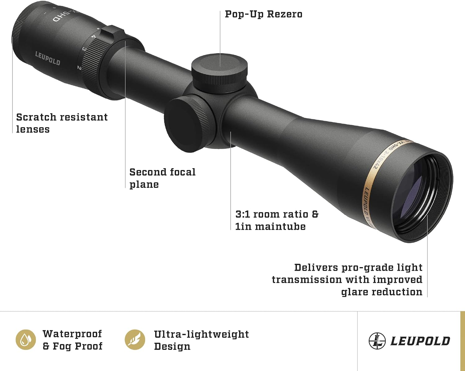 Leupold VX-5HD 2-10x42mm Riflescope - Leupold VX-5HD 2-10x42mm Riflescope Review