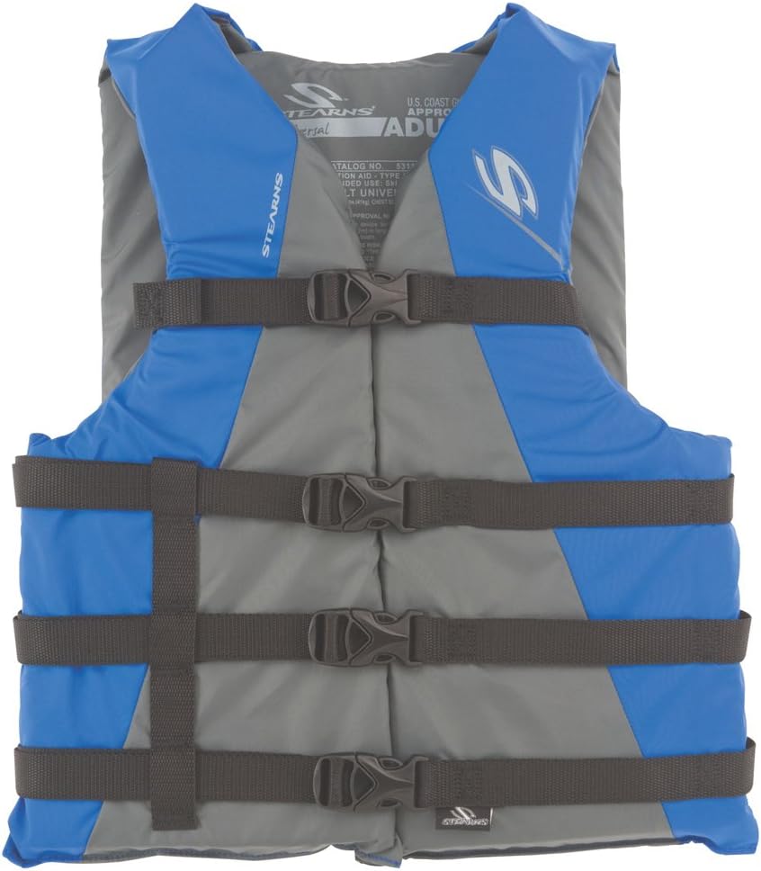 Stearns Adult Watersport Classic Series Life Vest, USCG Approved Type III Life Jacket for Adults, Great for Boating, Fishing, Tubing,  Other Water Sports, Standard  Oversized Options - Stearns Life Vest Review