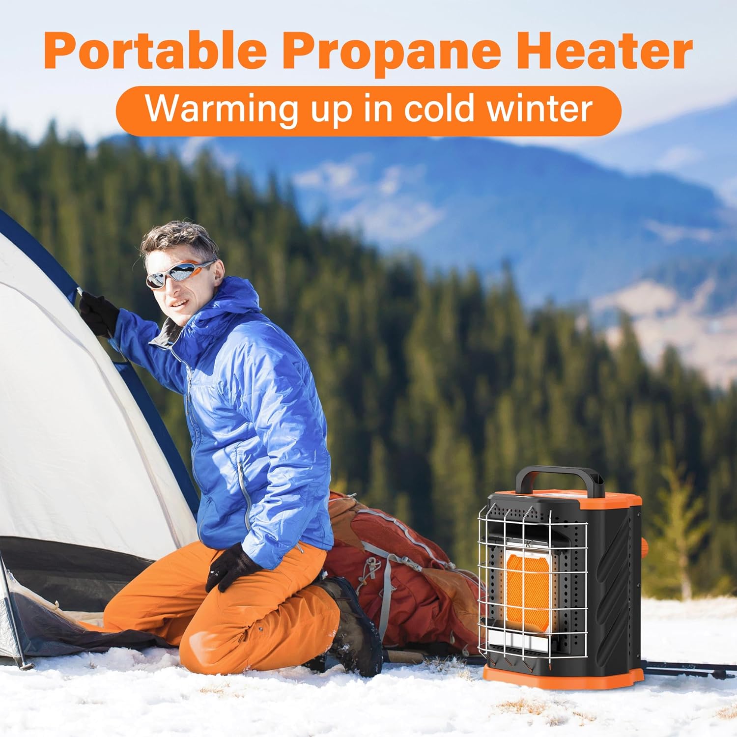 PANERGY Outdoor Heaters for Patio, 7500 BTU Portable Propane Radiant Heater with 2 Heating Modes, Safe Gas Heater with Tip-Over Protection, Tent Heater for Garage, Camping, Ice Fishing, Hunting - PANERGY Outdoor Heaters Review