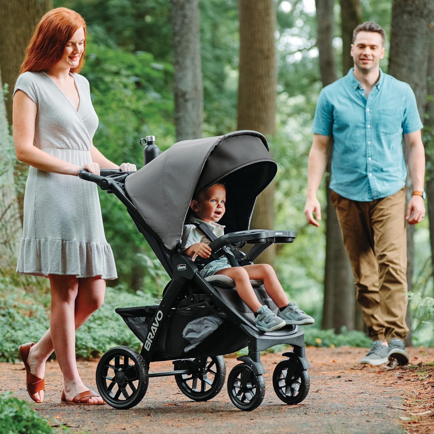 Chicco Bravo LE ClearTex Quick-Fold Stroller - Pewter | Grey - Chicco Bravo LE ClearTex Quick-Fold Stroller Review