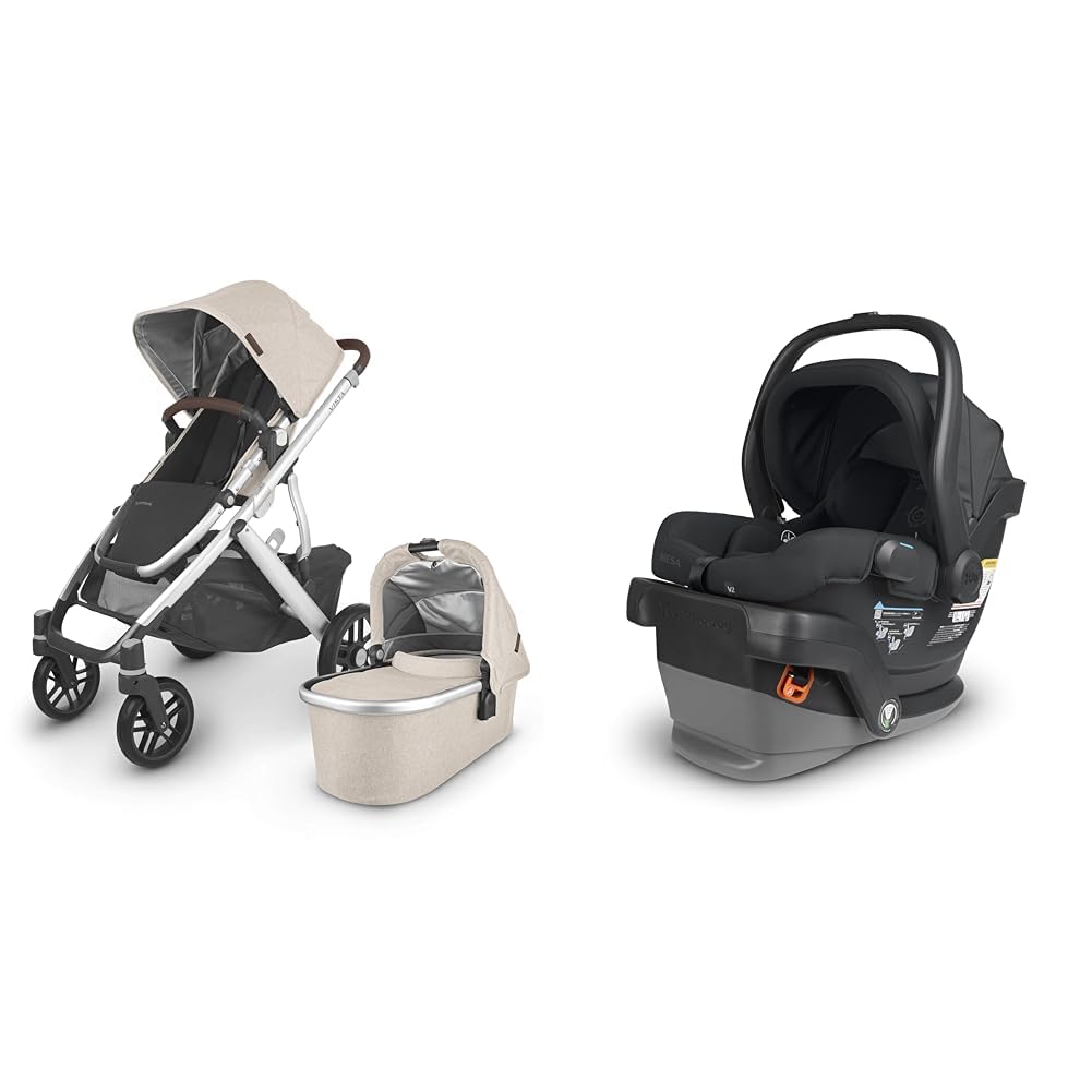 UPPAbaby Vista V2 Stroller / Convertible Single-To-Double System / Bassinet, Toddler Seat, Bug Shield, Rain Shield, and Storage Bag Included / Jake (Charcoal/Carbon Frame/Black Leather) - Convertible Single-To-Double System Review