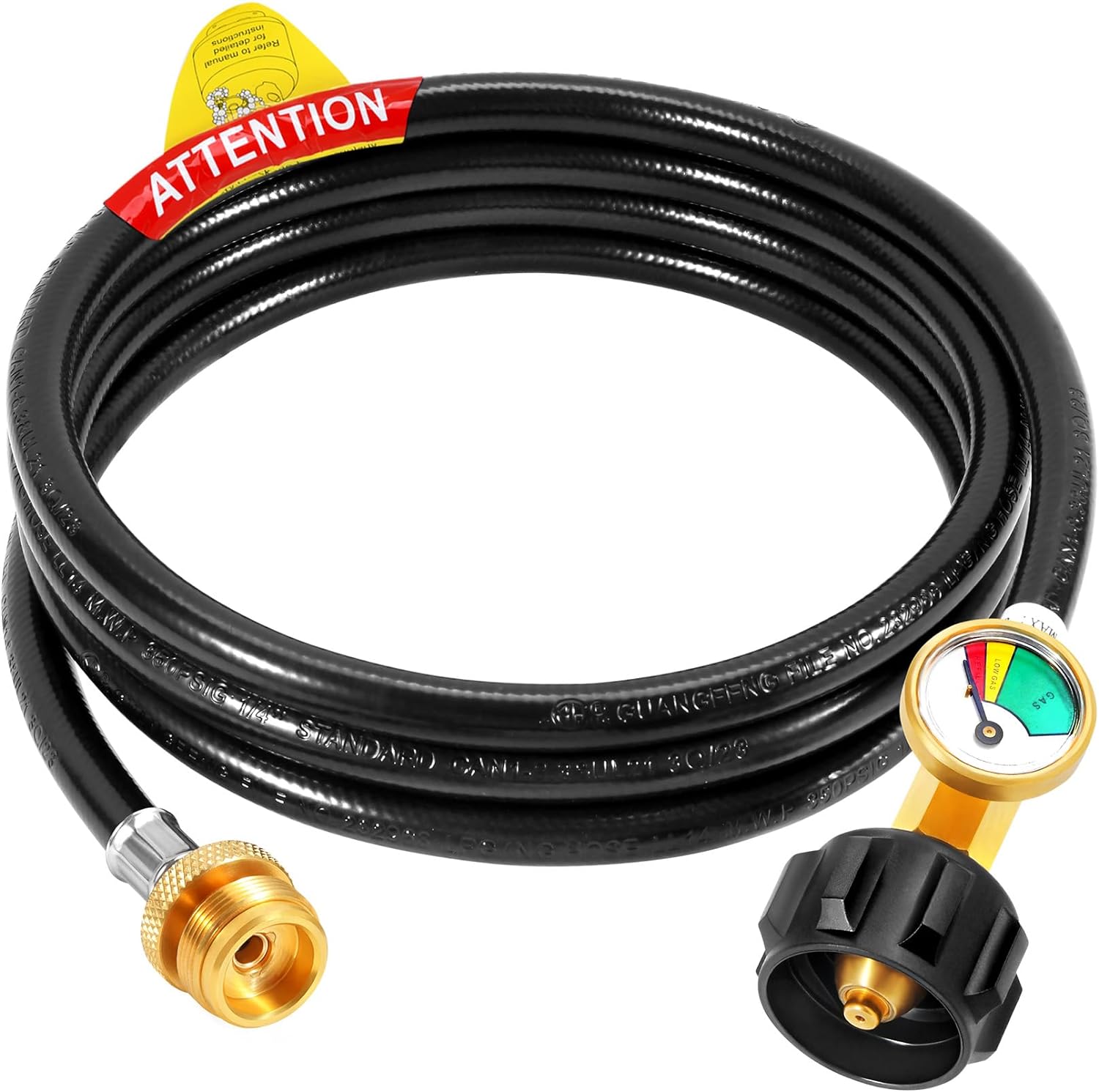 GasSaf 8FT Propane Hose Propane Adapter Hose 1lb To 20lb Connection Review