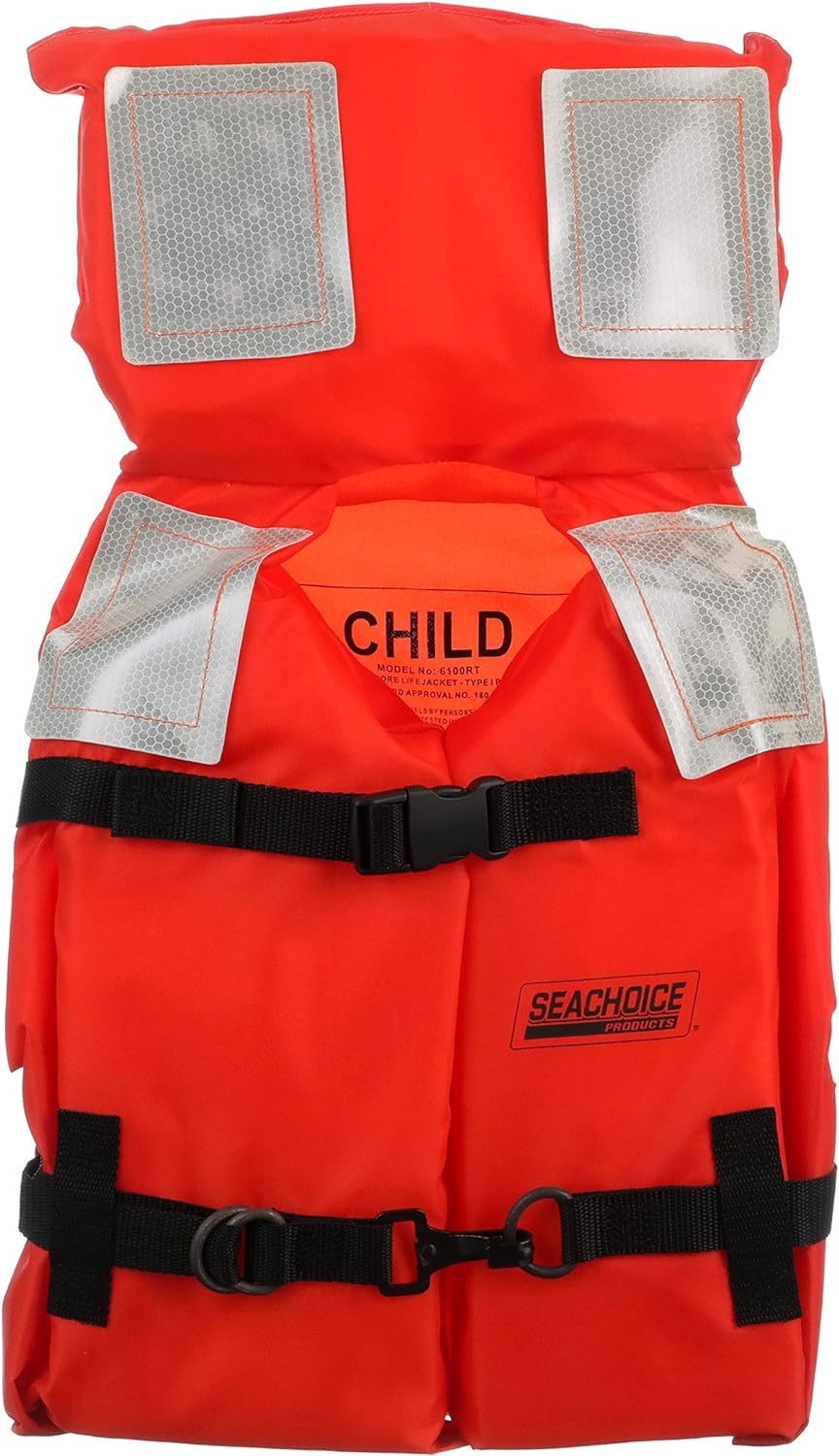 Seachoice Type I Commercial Offshore Vest  Jacket, Fluorescent Orange, Reflective Panels, Various Sizes - Seachoice Type I Commercial Offshore Vest & Jacket Review