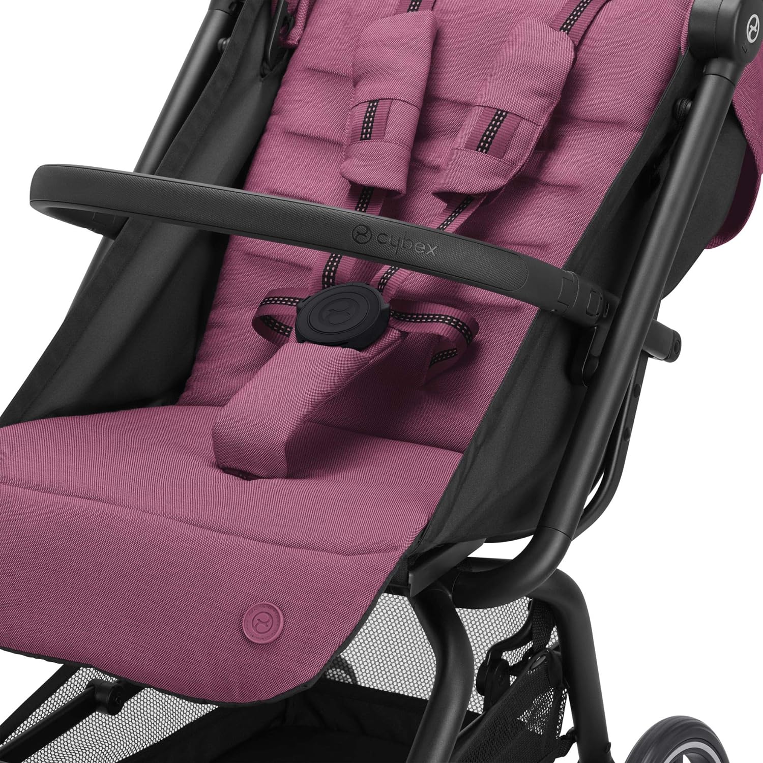 CYBEX Eezy S + 2 Stroller, Lightweight Travel Stroller, Compatible with All CYBEX Infant Car Seats, Compact Fold, Stands for Storage, All-Terrain Wheels, Baby Stroller for 6 Months+, Magnolia Pink - CYBEX Eezy S + 2 Stroller Review