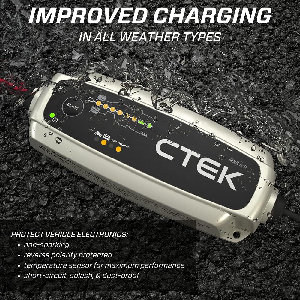CTEK - 40-206 MXS 5.0 Fully Automatic 4.3 amp Battery Charger and Maintainer 12V - CTEK - 40-206 MXS 5.0 Battery Charger Review