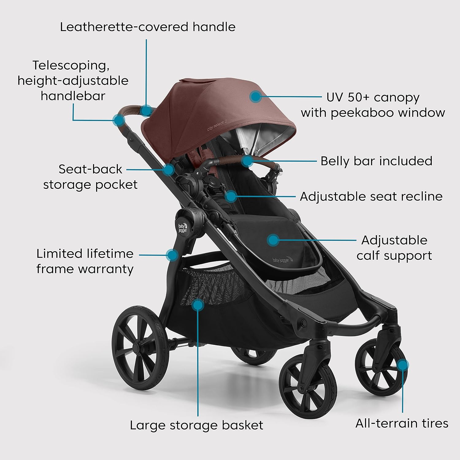 Baby Jogger® City Select® 2 Single-to-Double Modular Stroller, Flint Sage - Baby Jogger City Select 2 Stroller Review