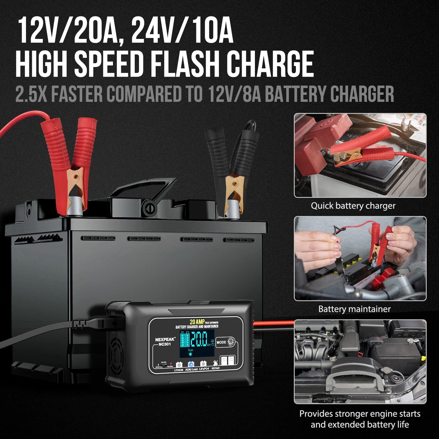 20-Amp Car Battery Charger Review