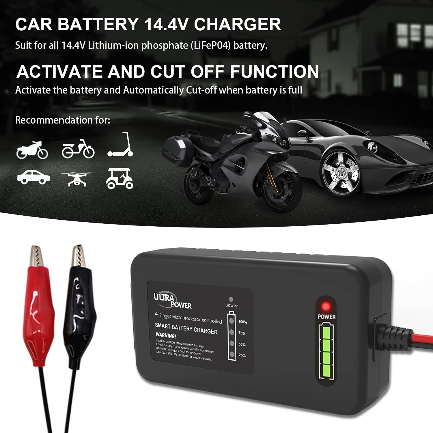 ULTRAPOWER 4-Amp Battery Charger Review