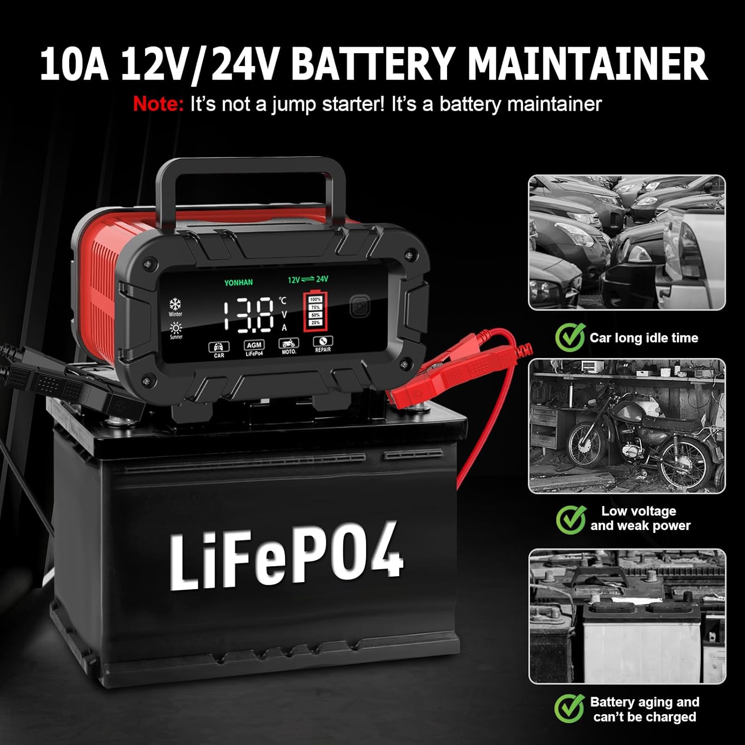 YONHAN Battery Charger 10 Amp Review