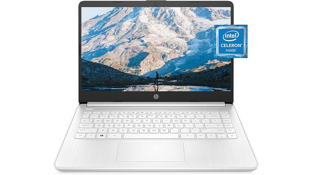 snowflake white hp laptop