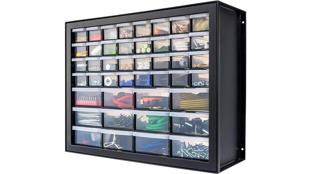 44 drawer hardware storage organizer