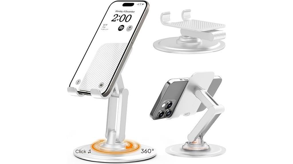 adjustable desk phone stand