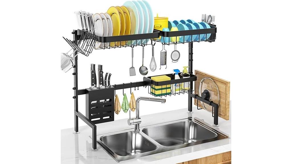 adjustable sink drying rack