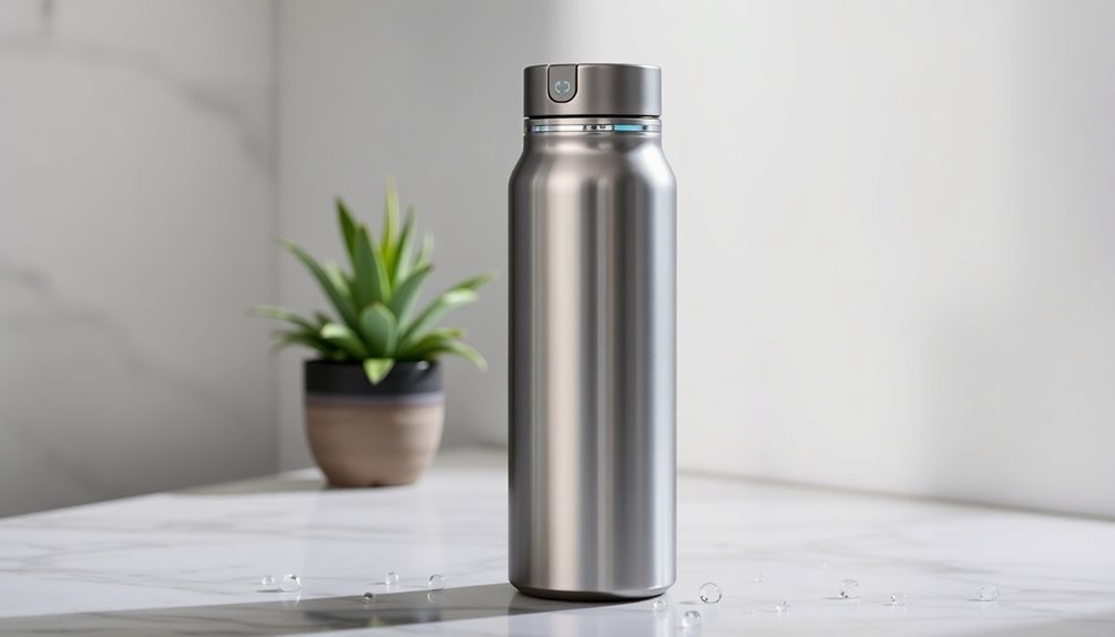 automatic sanitizing water bottle