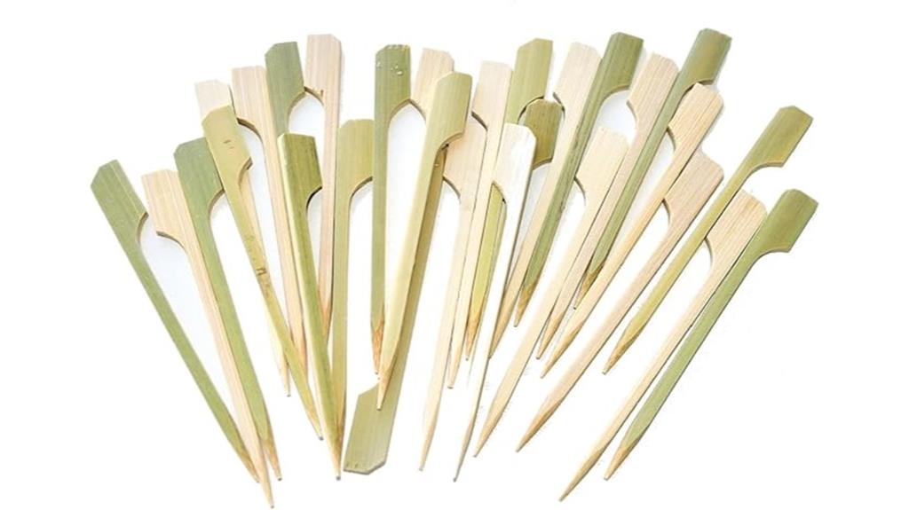 bamboo cocktail paddle picks