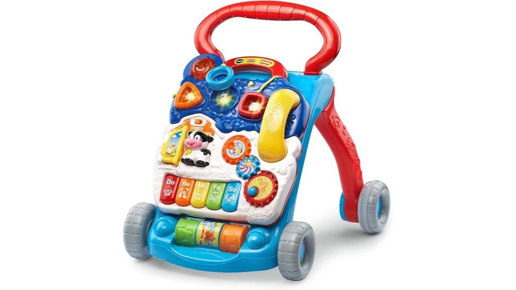 blue learning walker toy