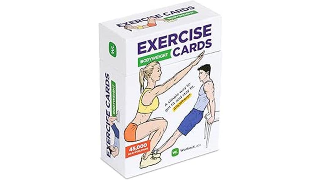 bodyweight exercise flash cards