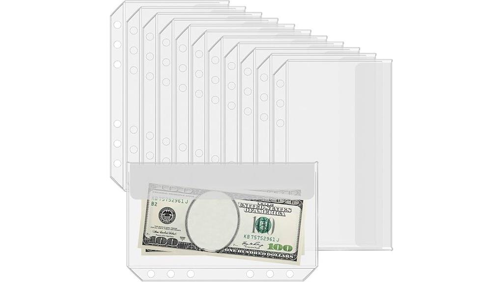 budgeting binder pockets set