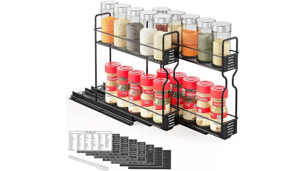 cabinet spice rack organizer