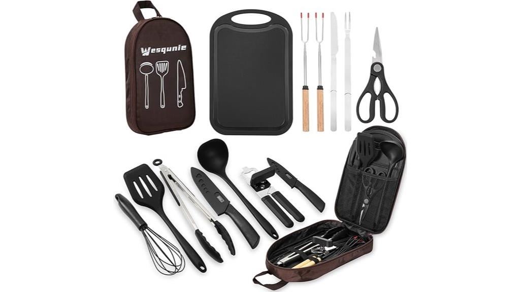 camping cookware and utensils