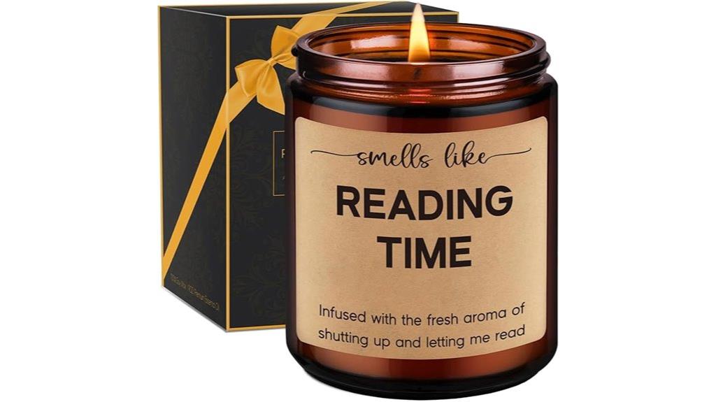 candle gifts for readers