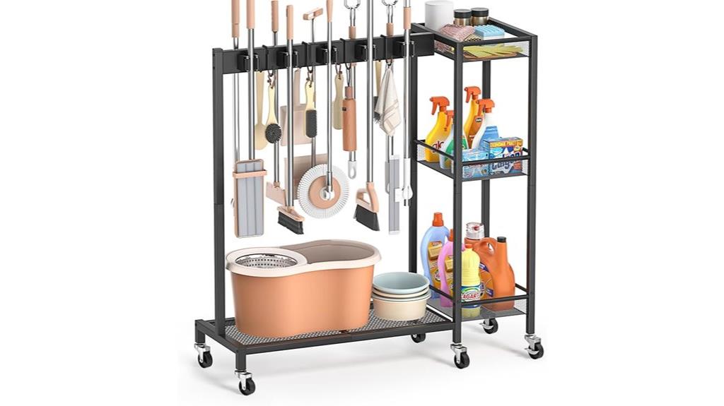 cleaning supplies storage solution