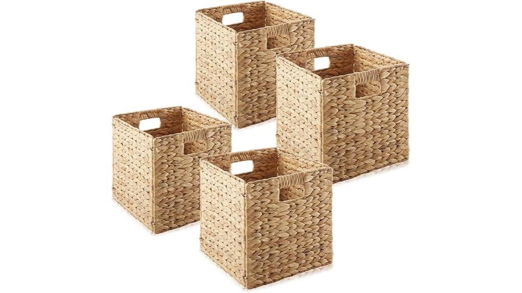 collapsible water hyacinth baskets