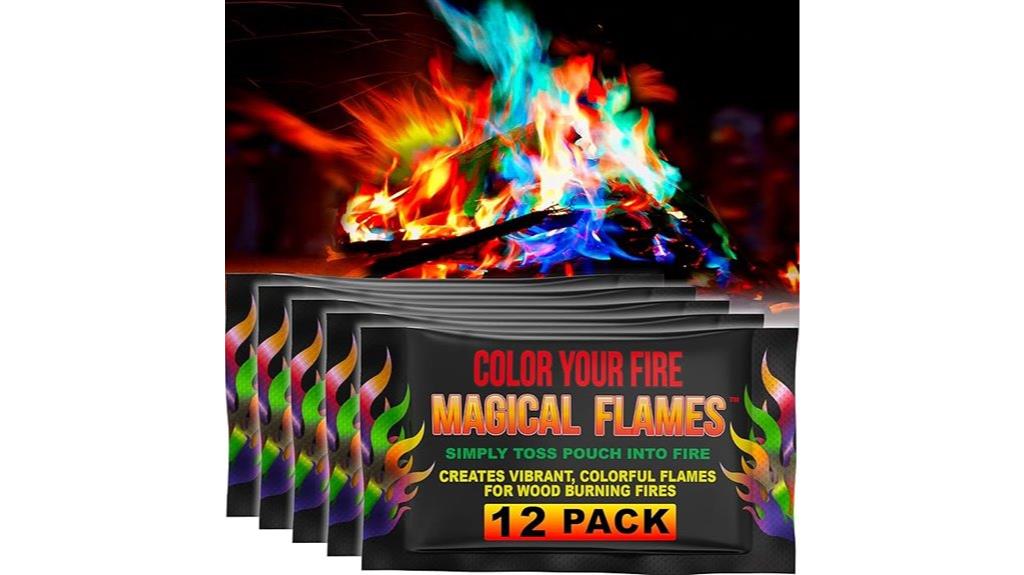 color changing fire packets