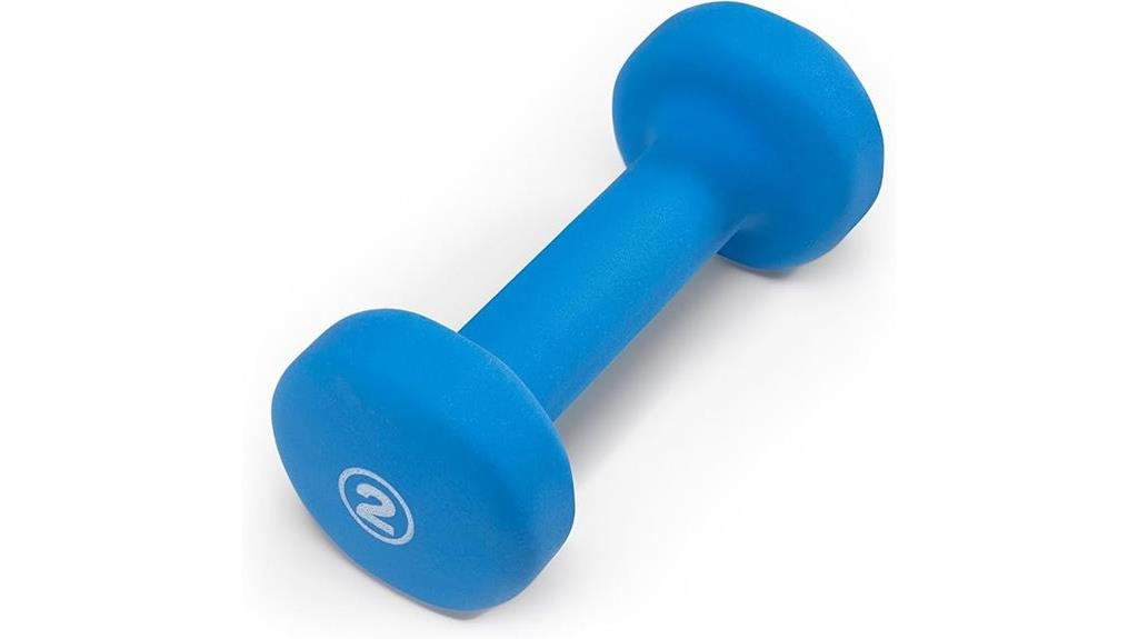 colored neoprene dumbbells set