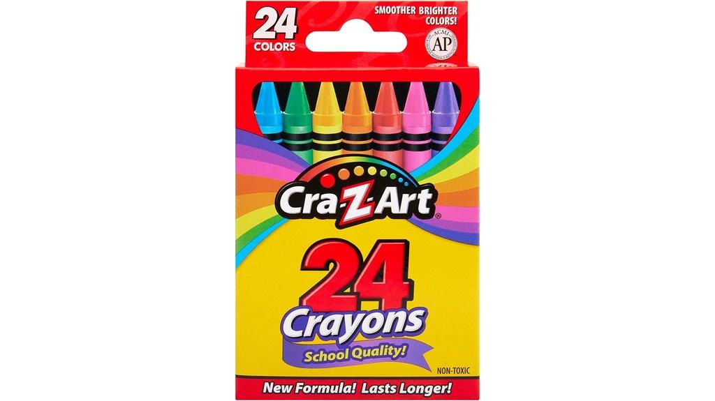 colorful crayon art supplies