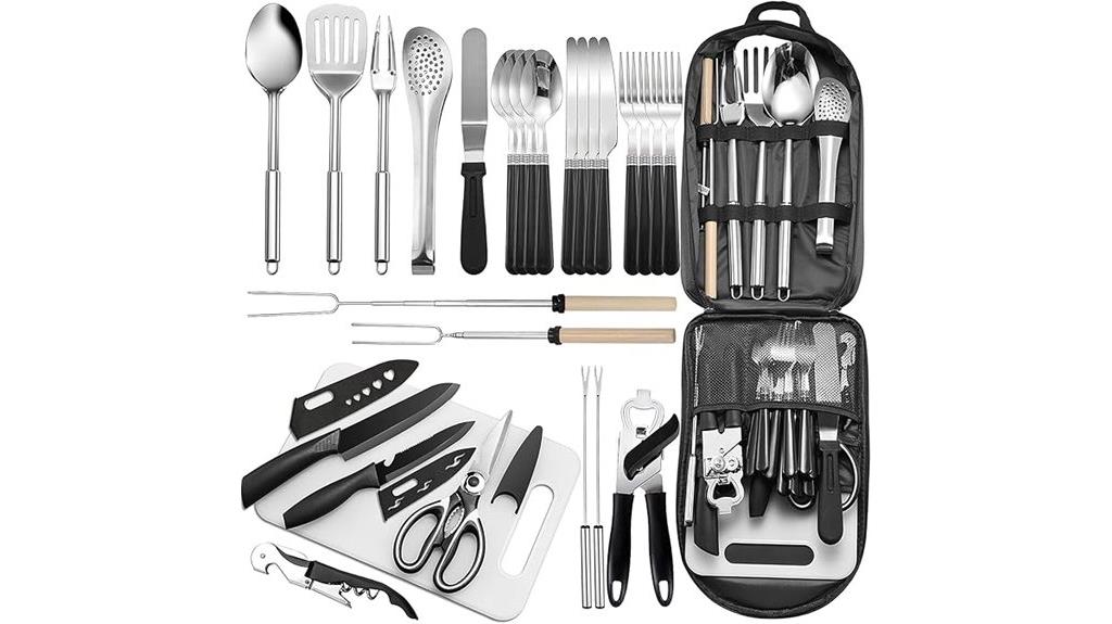 complete camping cookware set