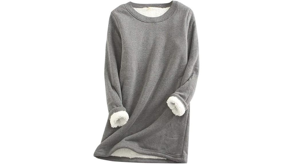 cozy fleece pullover sweatshirt